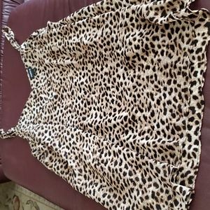 Leopard print tank top
